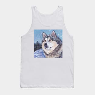 Alaskan Malamute Fine Art Painting Tank Top